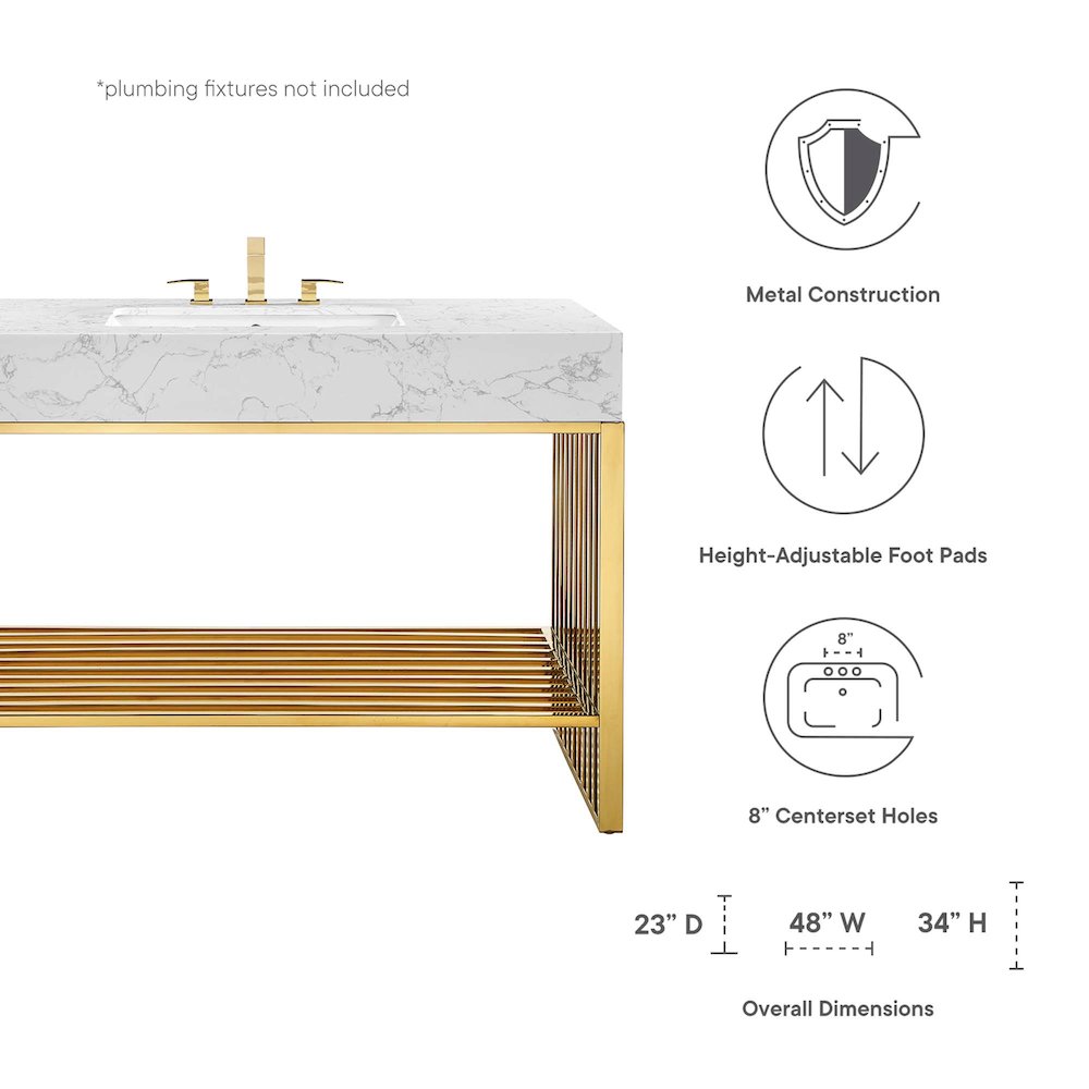 Gridiron 48" Bathroom Vanity. Picture 2