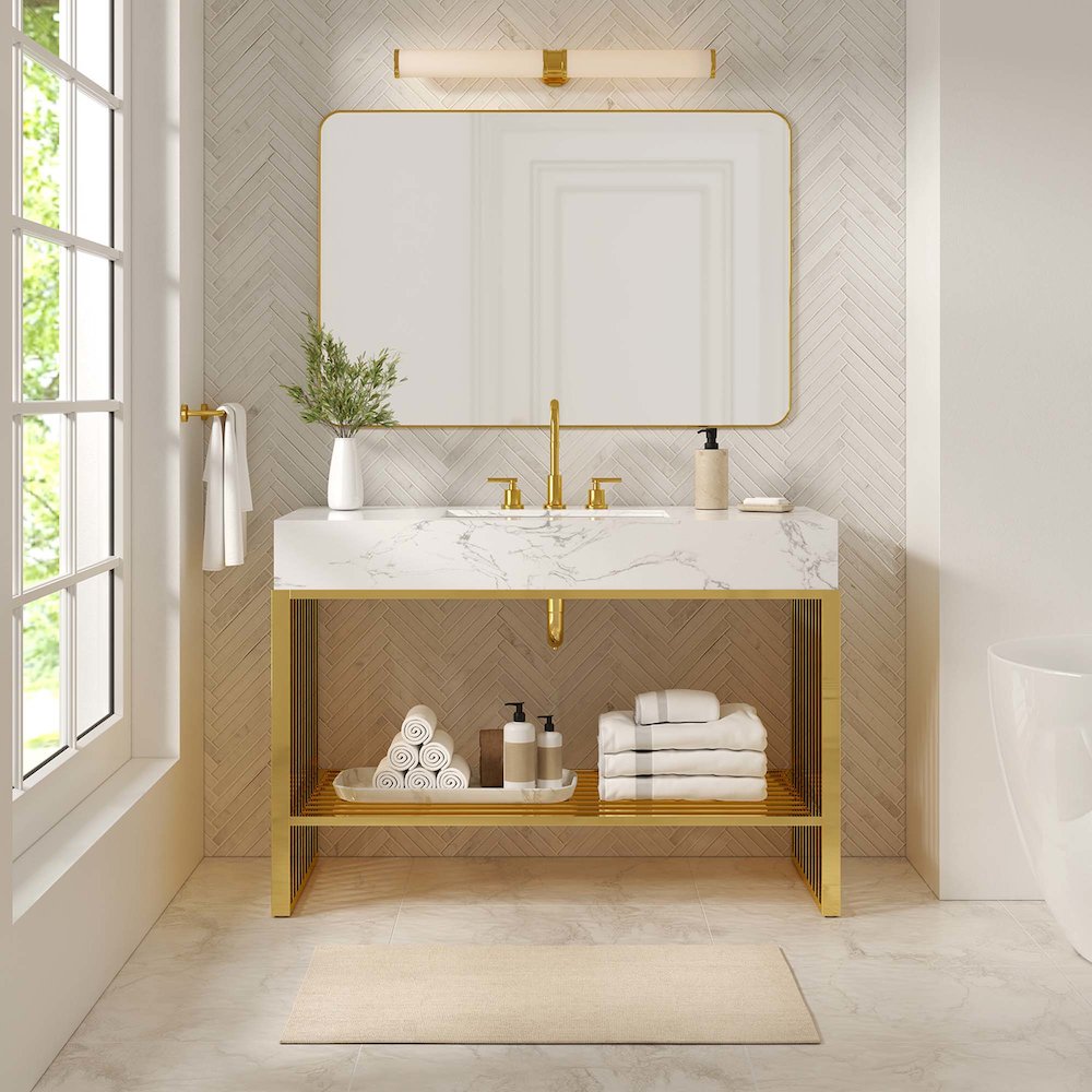 Gridiron 48" Bathroom Vanity. Picture 8