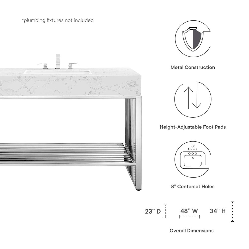 Gridiron 48" Bathroom Vanity. Picture 2