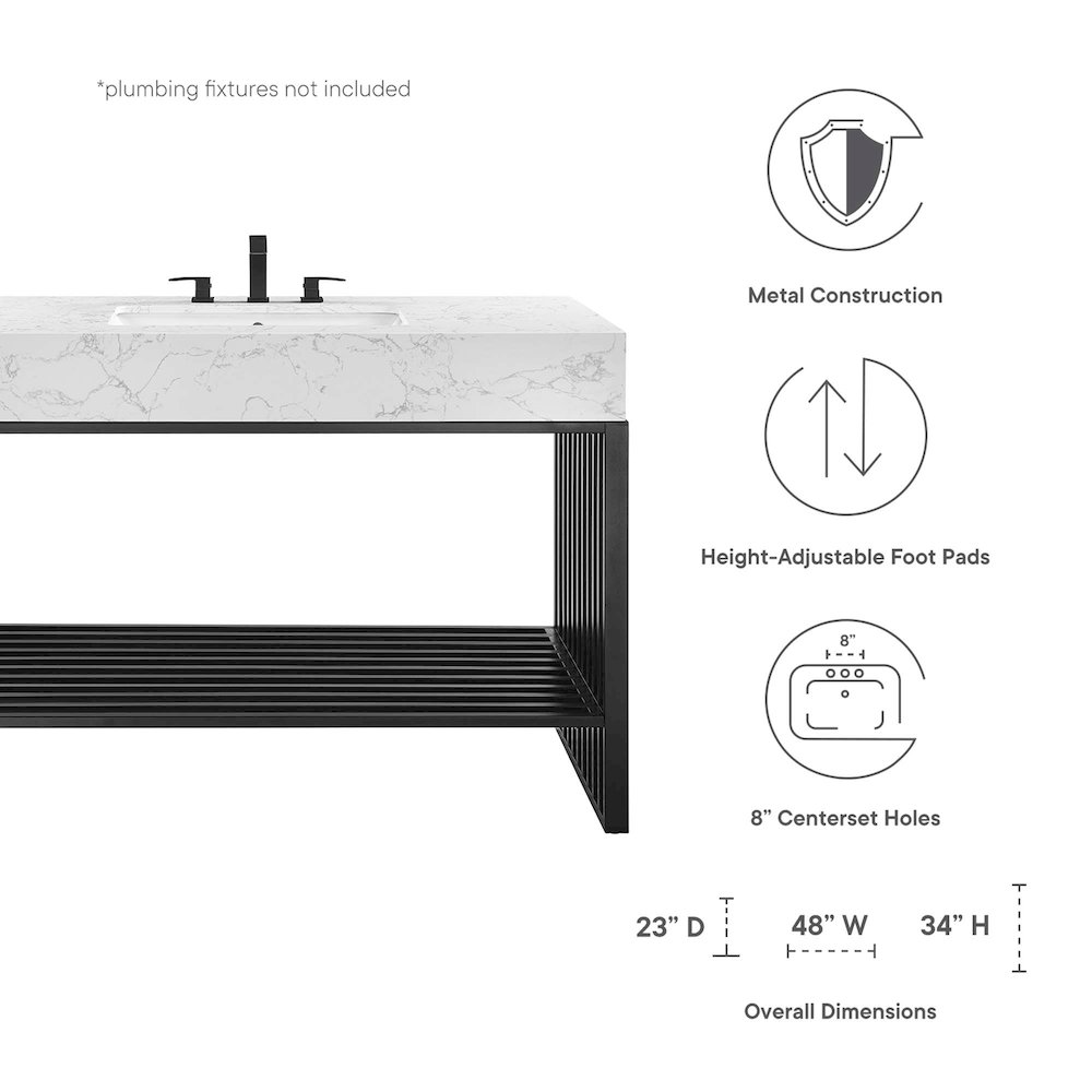 Gridiron 48" Bathroom Vanity. Picture 2