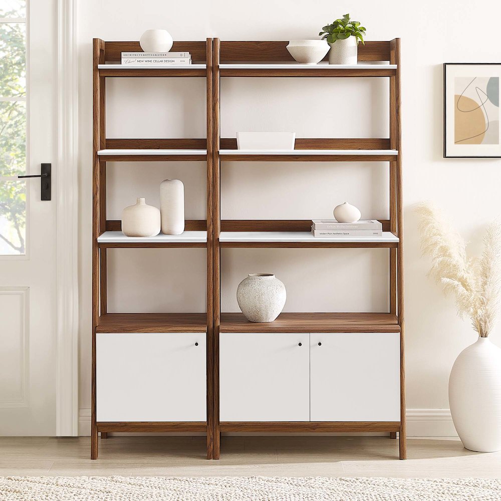 Bixby Wood Bookshelves Set of 2. Picture 4
