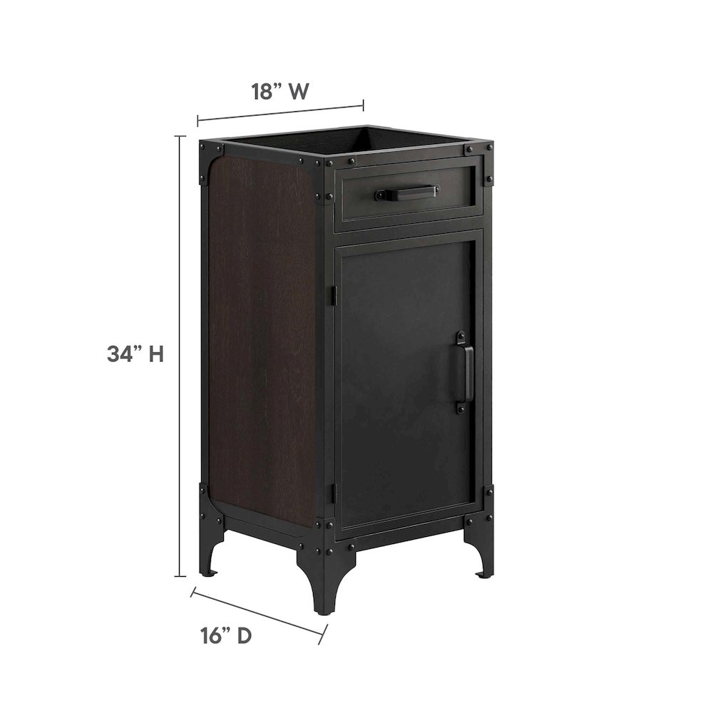 Steamforge 18" Bathroom Vanity Cabinet (Sink Basin Not Included). Picture 3