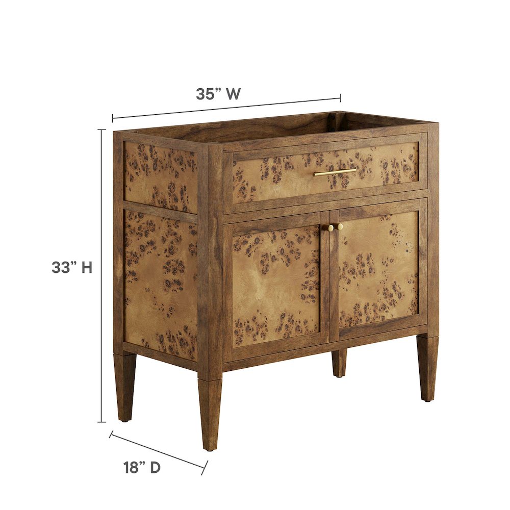 Elysian 36" Wood Bathroom Vanity Cabinet (Sink Basin Not Included). Picture 4