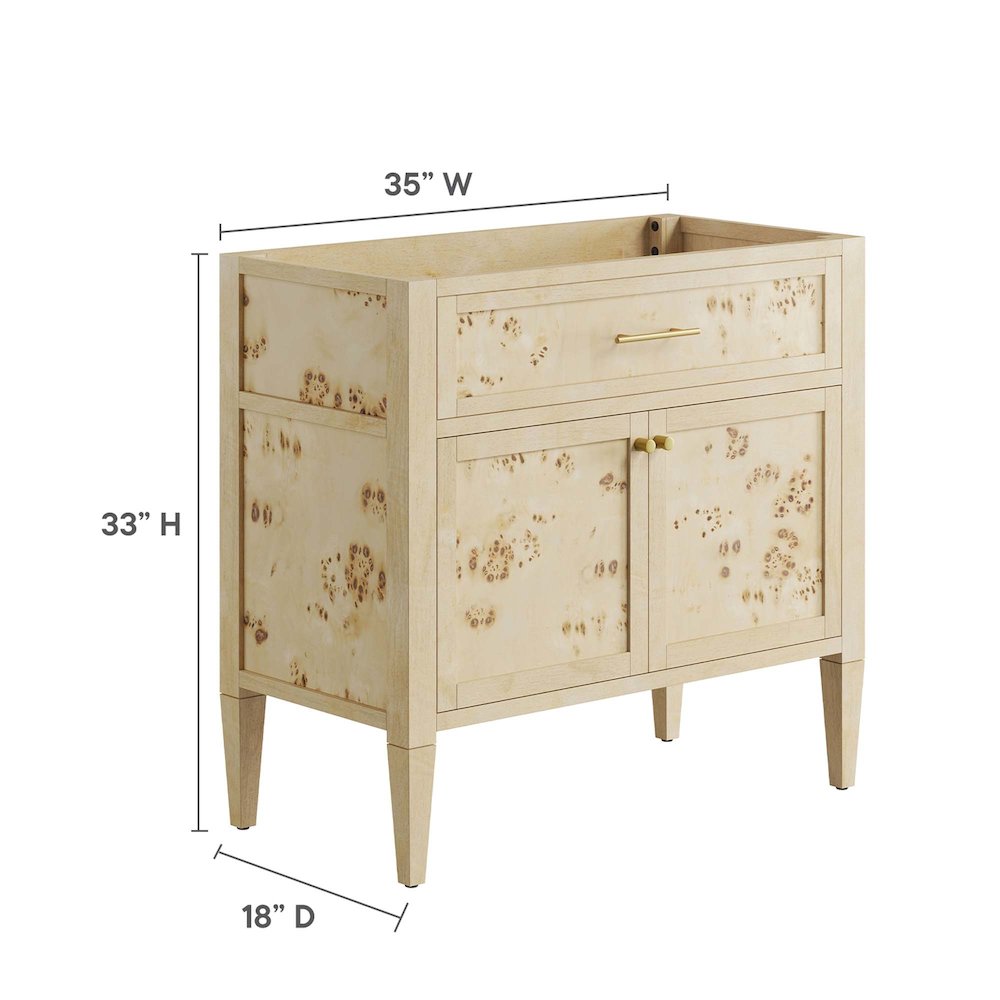 Elysian 36" Wood Bathroom Vanity Cabinet (Sink Basin Not Included). Picture 4