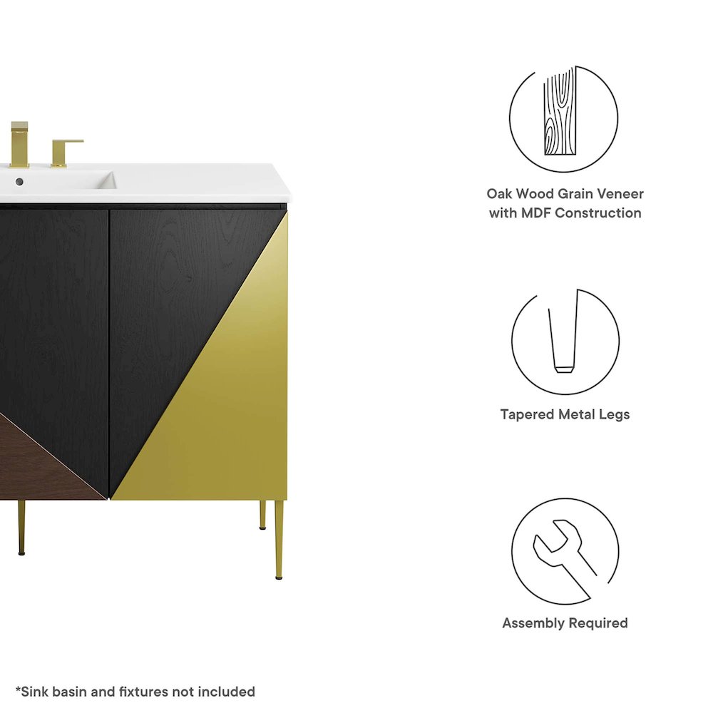 Alchemist 48" Bathroom Vanity Cabinet (Sink Basin Not Included). Picture 2