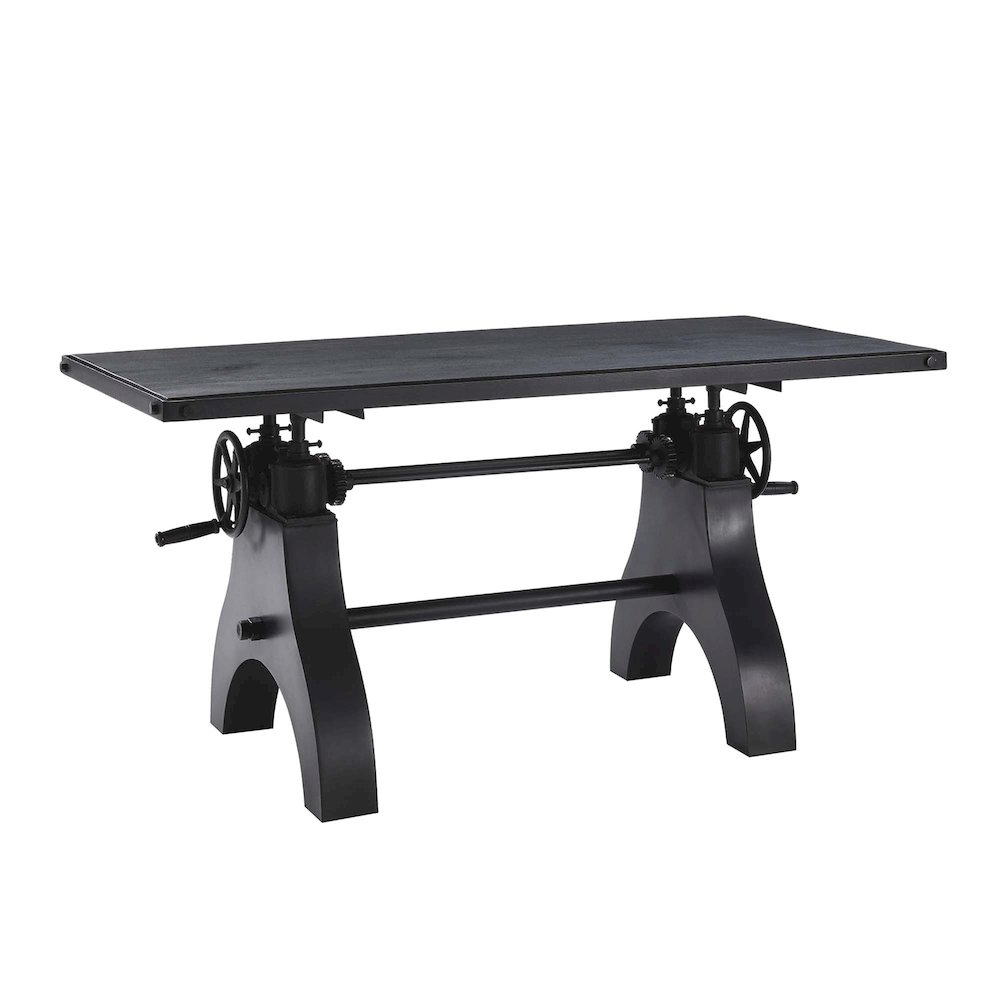 Genuine 60" Crank Adjustable Height Dining Table and Computer Desk. Picture 1