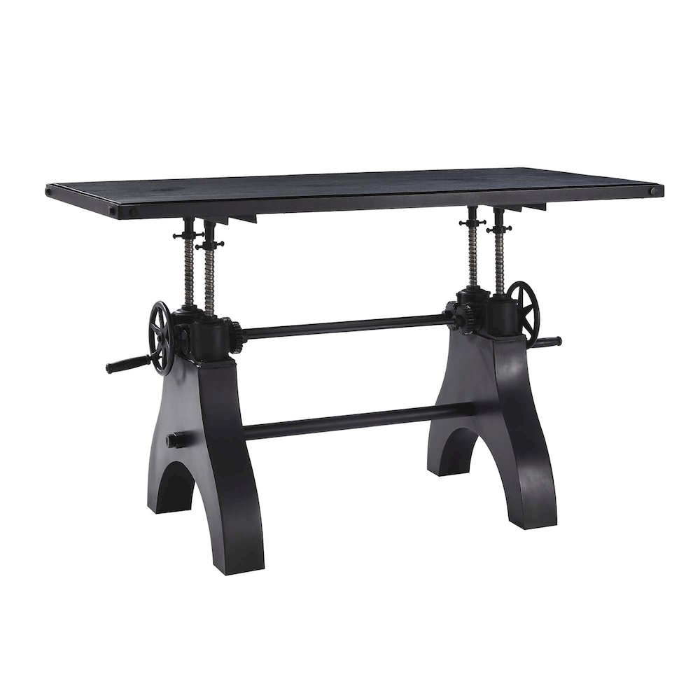 Genuine 60" Crank Adjustable Height Dining Table and Computer Desk. Picture 4