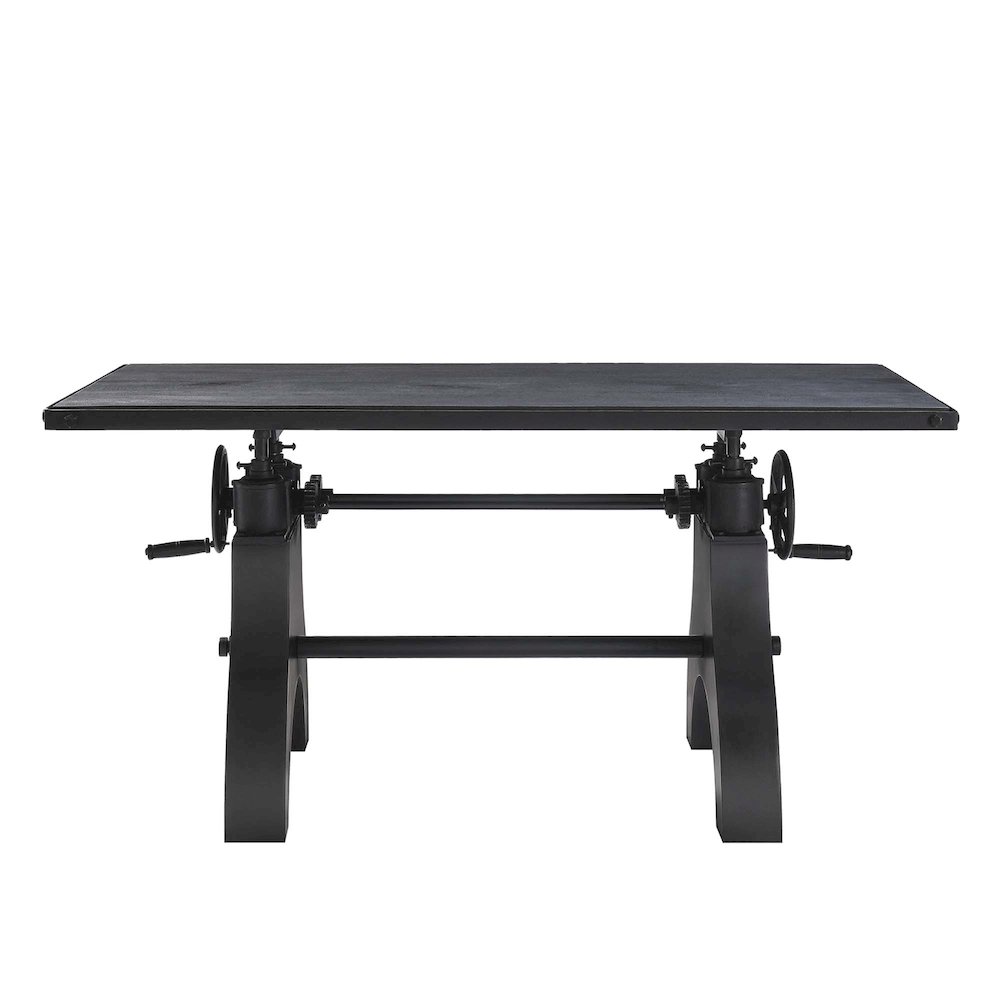 Genuine 60" Crank Adjustable Height Dining Table and Computer Desk. Picture 7
