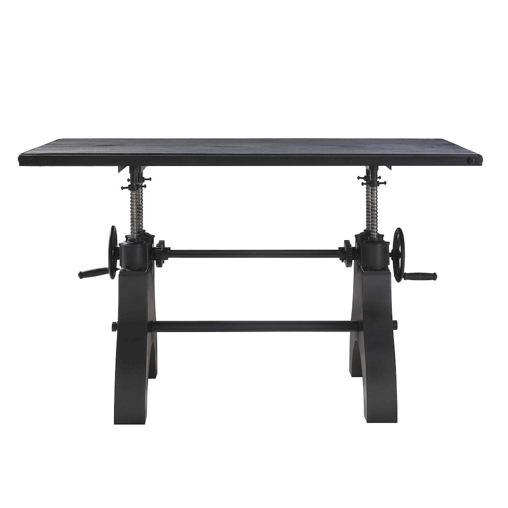 Genuine 60" Crank Adjustable Height Dining Table and Computer Desk. Picture 8