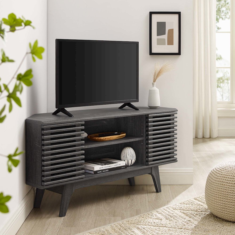 Render 46" Corner TV Stand. Picture 8