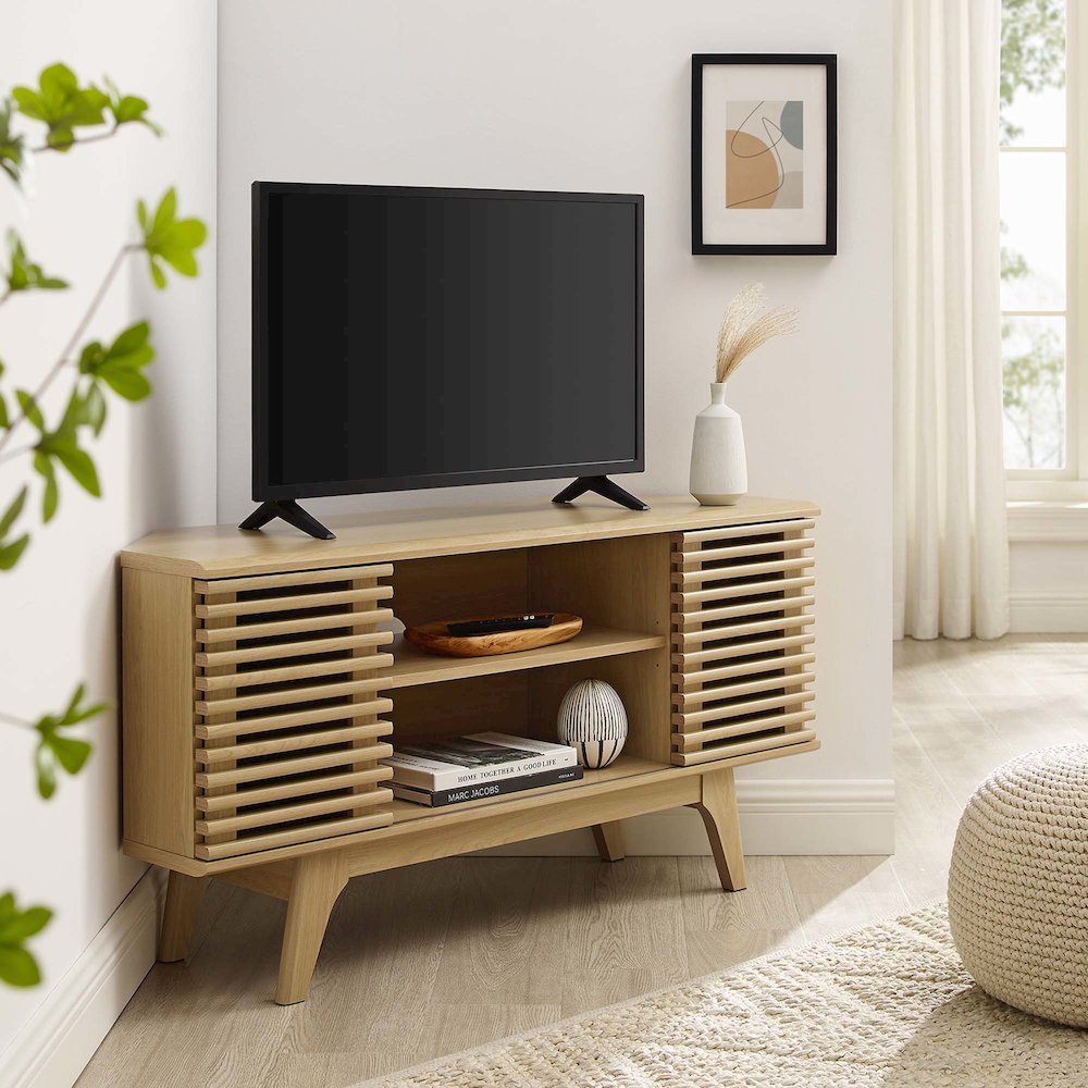 Render 46" Corner TV Stand. Picture 8