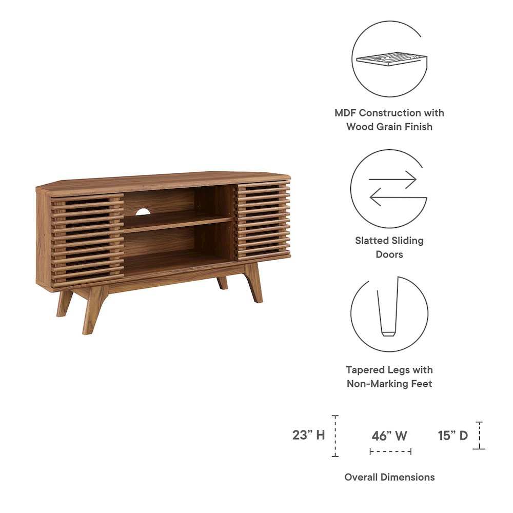 Render 46" Corner TV Stand. Picture 2