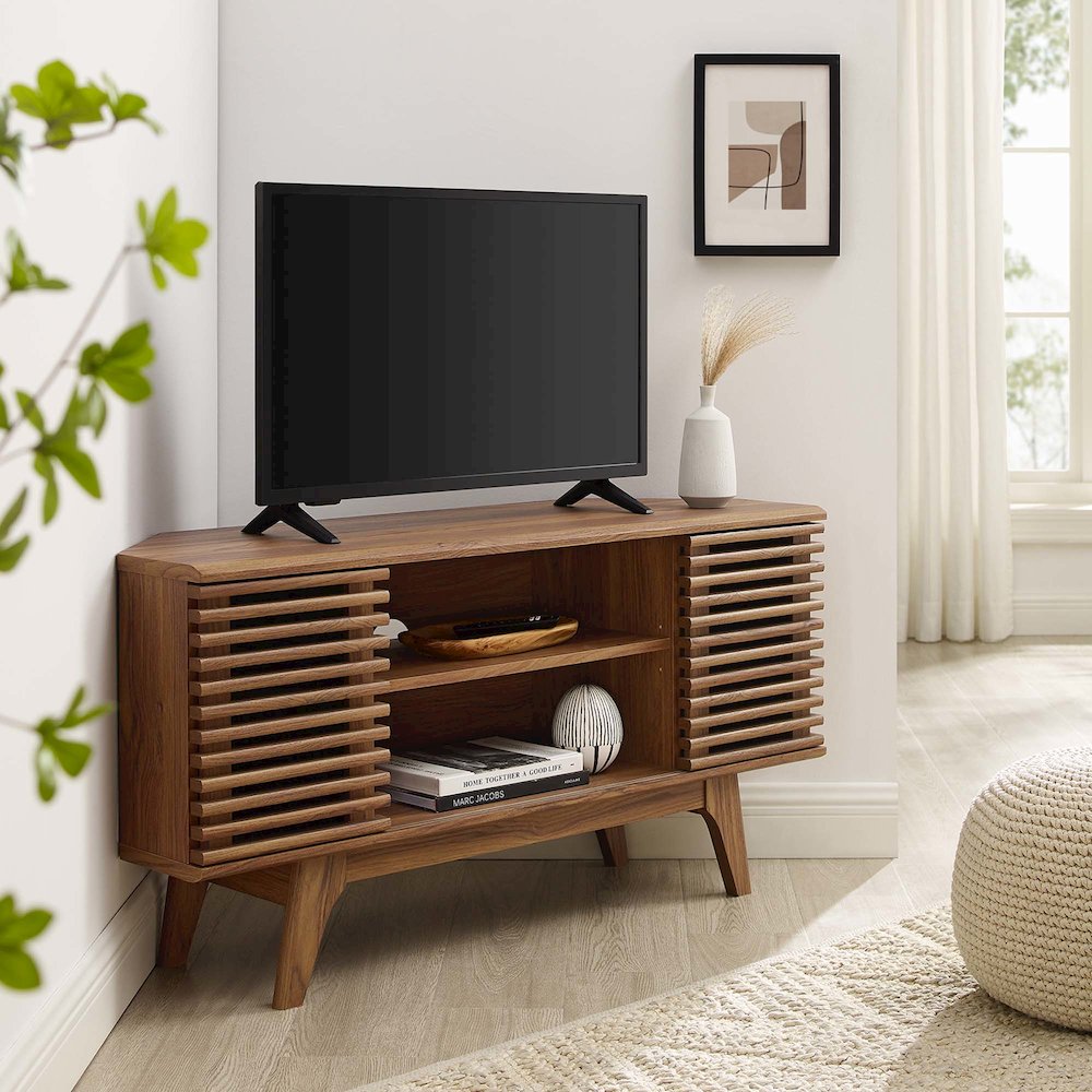 Render 46" Corner TV Stand. Picture 8