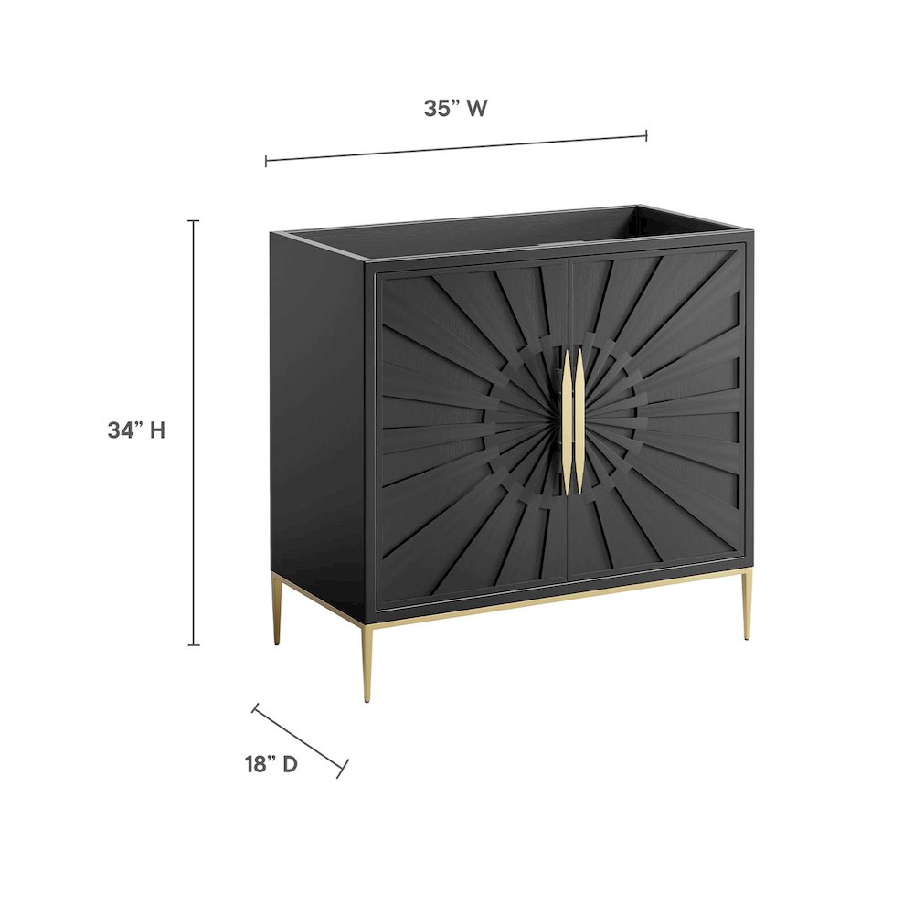 Awaken 36" Bathroom Vanity Cabinet. Picture 3
