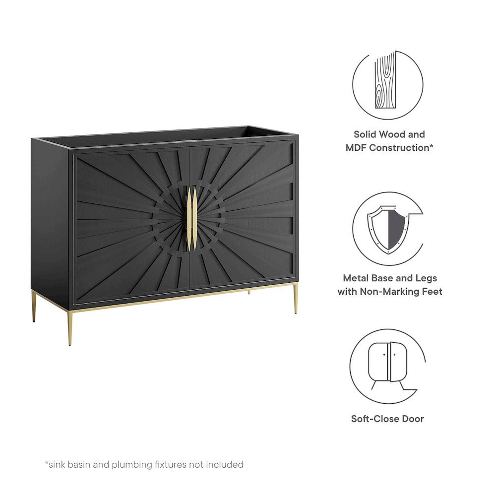 48" Double or Single Sink (Not Included) Bathroom Vanity Cabinet. Picture 2
