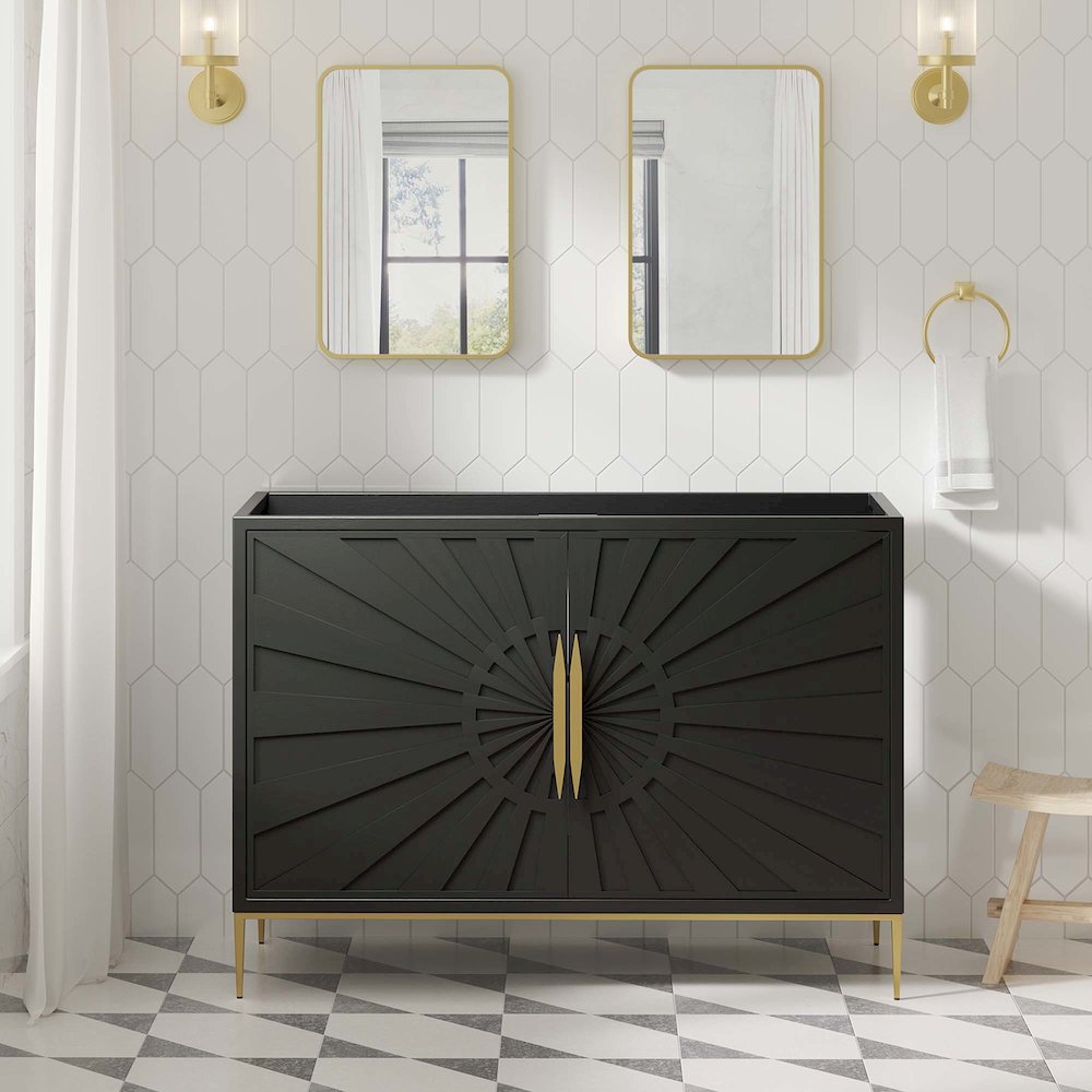 48" Double or Single Sink (Not Included) Bathroom Vanity Cabinet. Picture 9