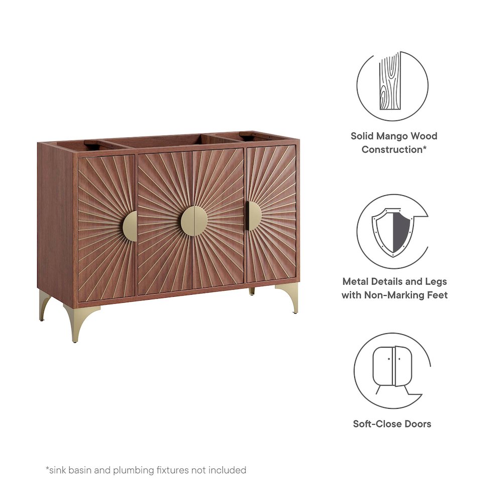 Daylight 48" Single Sink Compatible (Not Included) Bathroom Vanity Cabinet. Picture 2