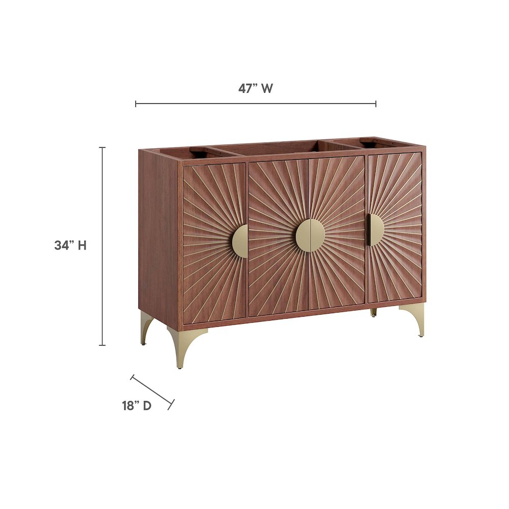 Daylight 48" Single Sink Compatible (Not Included) Bathroom Vanity Cabinet. Picture 3