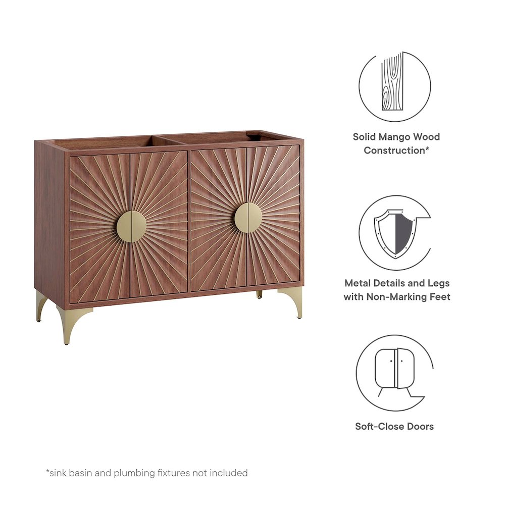Daylight 48" Double Sink Compatible (Not Included) Bathroom Vanity Cabinet. Picture 2