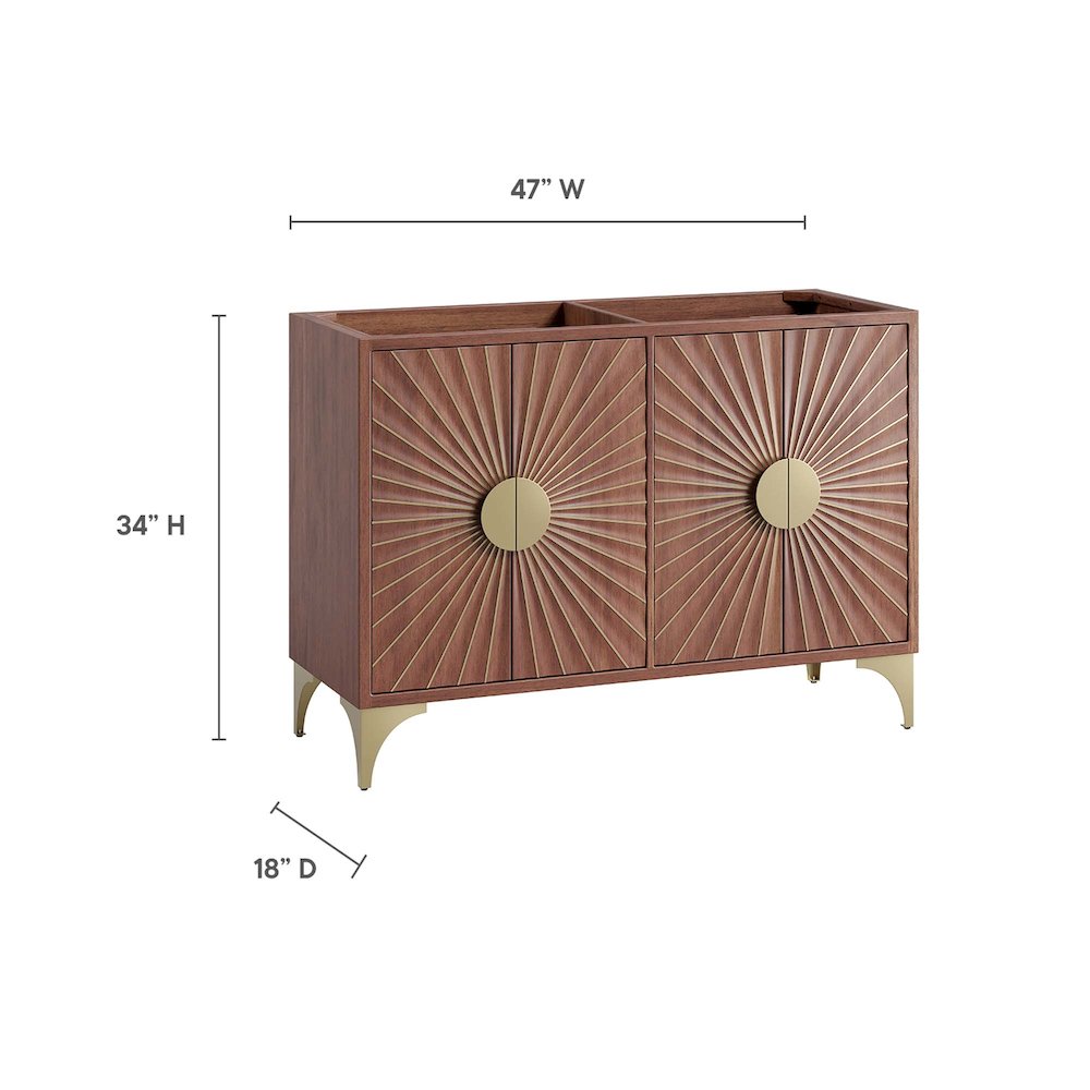 Daylight 48" Double Sink Compatible (Not Included) Bathroom Vanity Cabinet. Picture 3