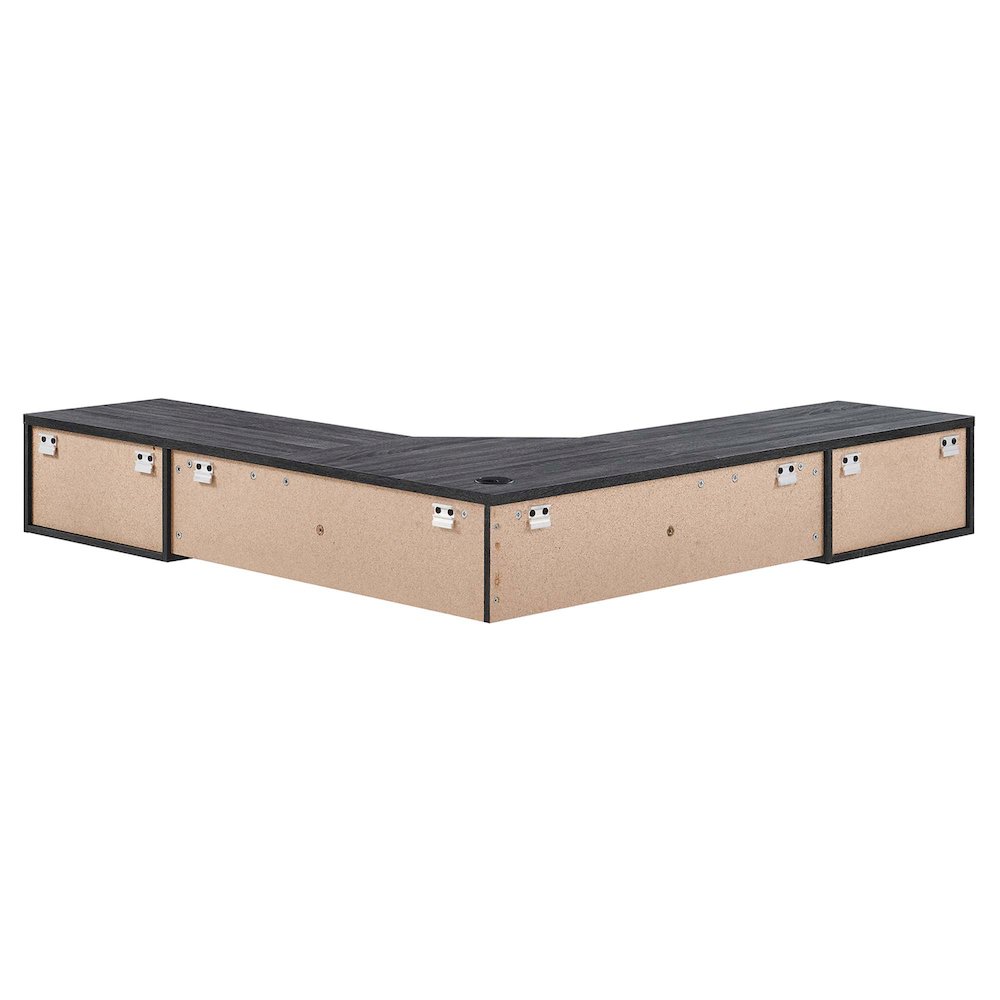 Render Wall Mount Corner Office Desk. Picture 5