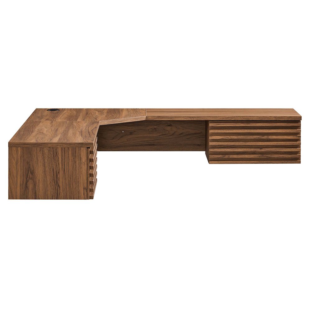 Render Wall Mount Corner Office Desk. Picture 4