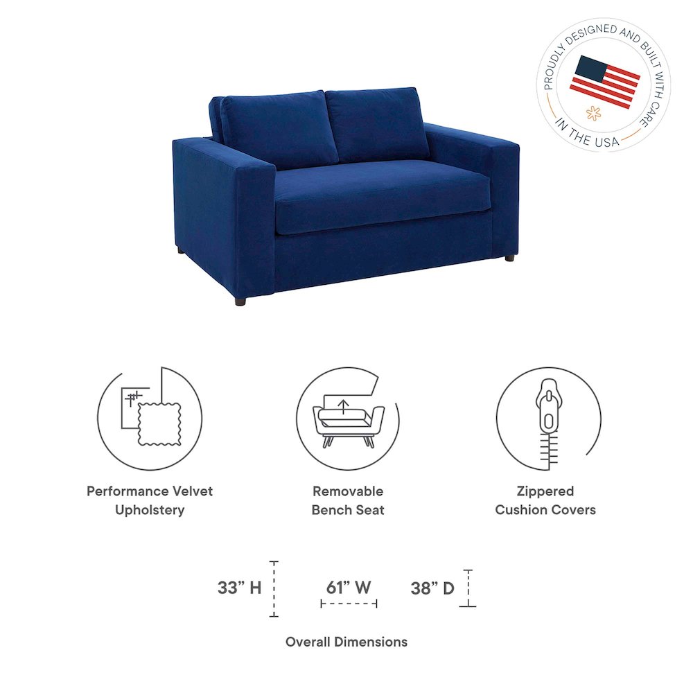 Avendale Velvet Loveseat. Picture 2