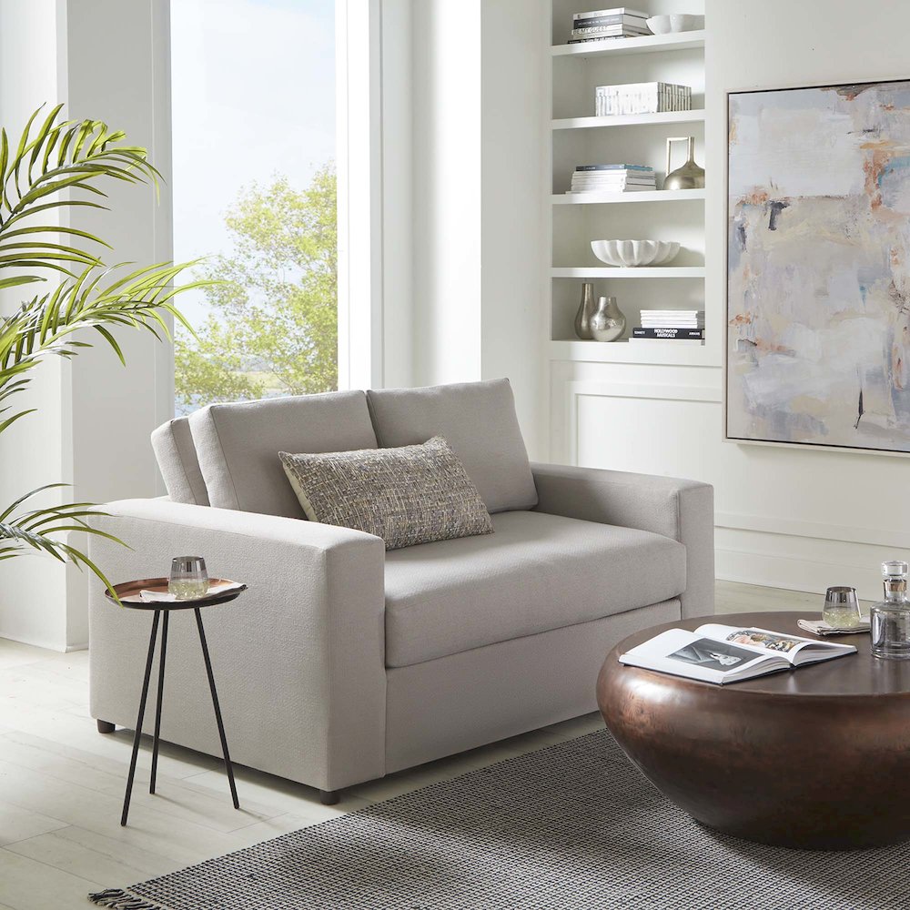Avendale Linen Blend Loveseat. Picture 7