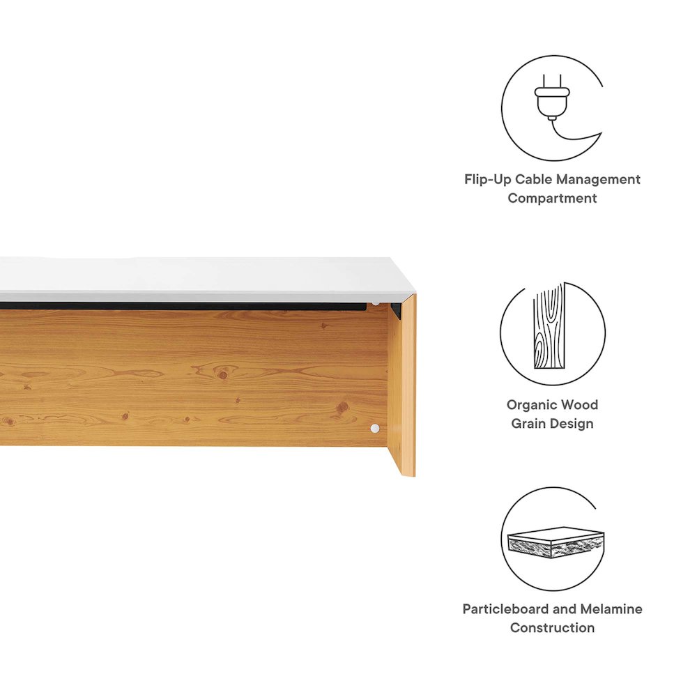 Kinetic 49" Wall-Mount Office Desk. Picture 2
