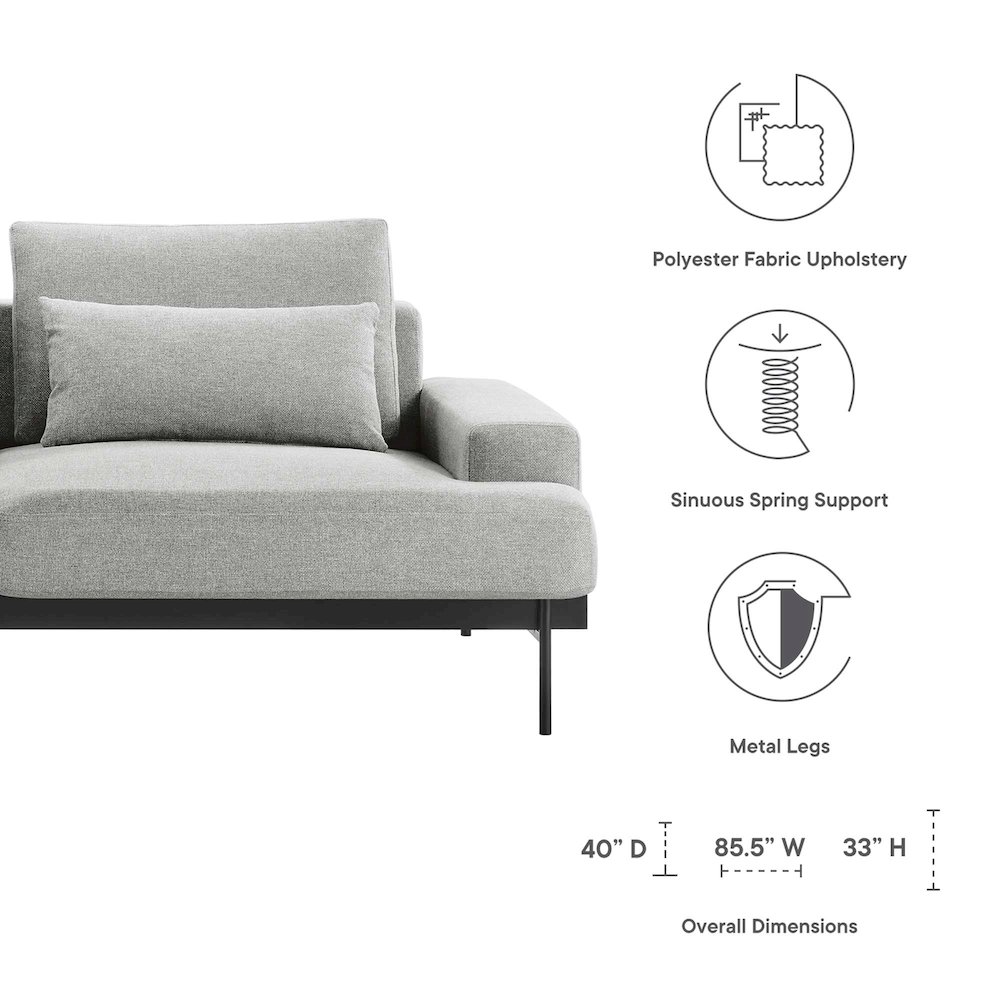 Proximity Upholstered Fabric Sofa. Picture 2