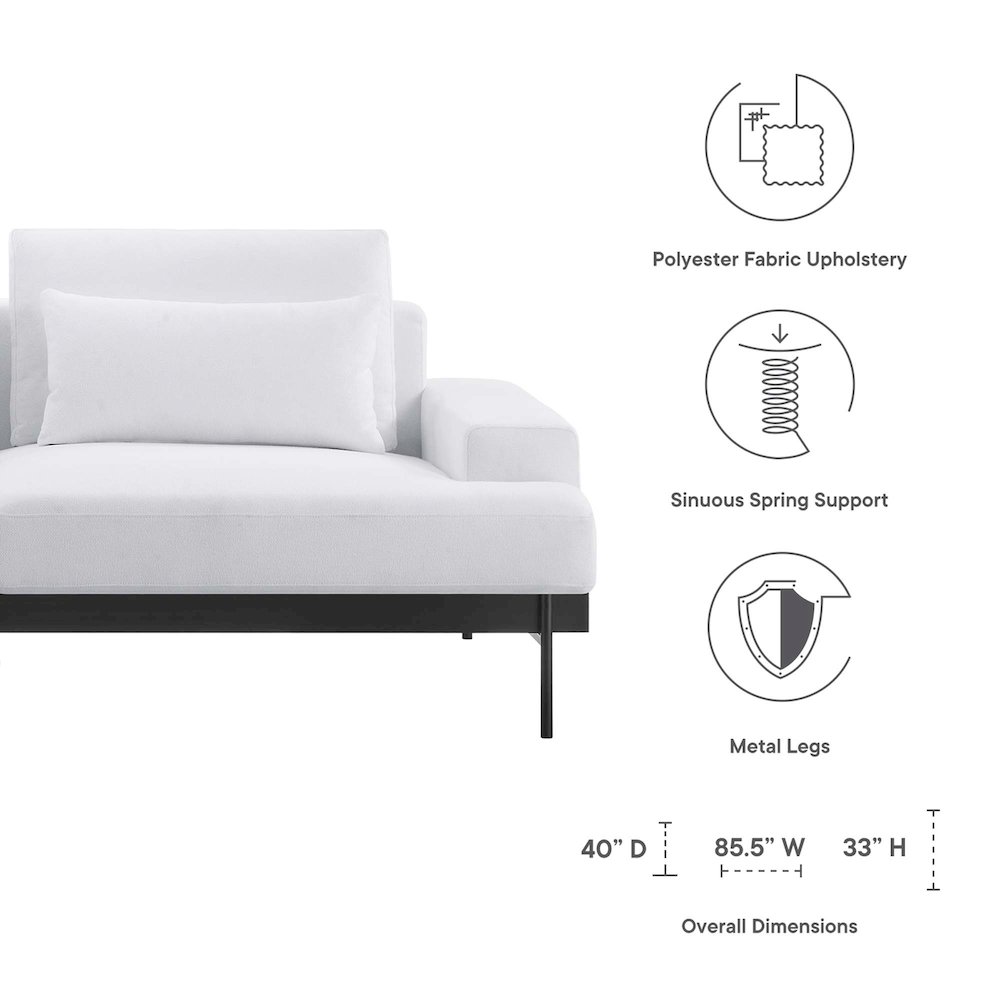 Proximity Upholstered Fabric Sofa. Picture 2