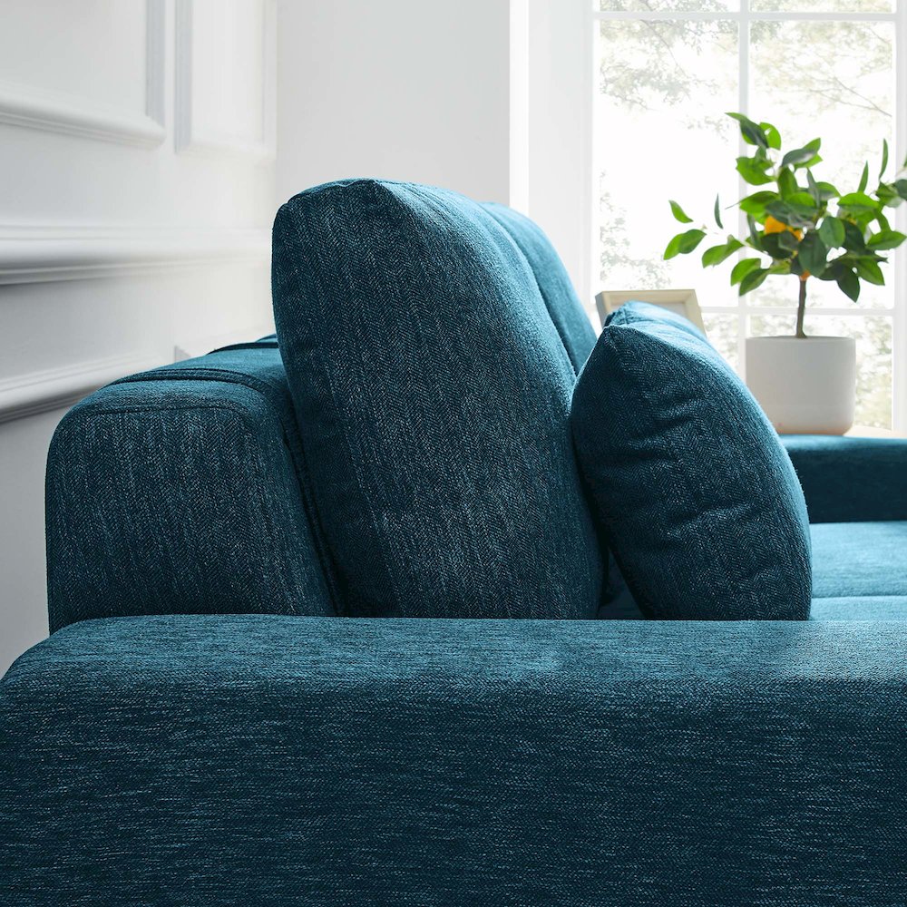 Proximity Upholstered Fabric Loveseat. Picture 8