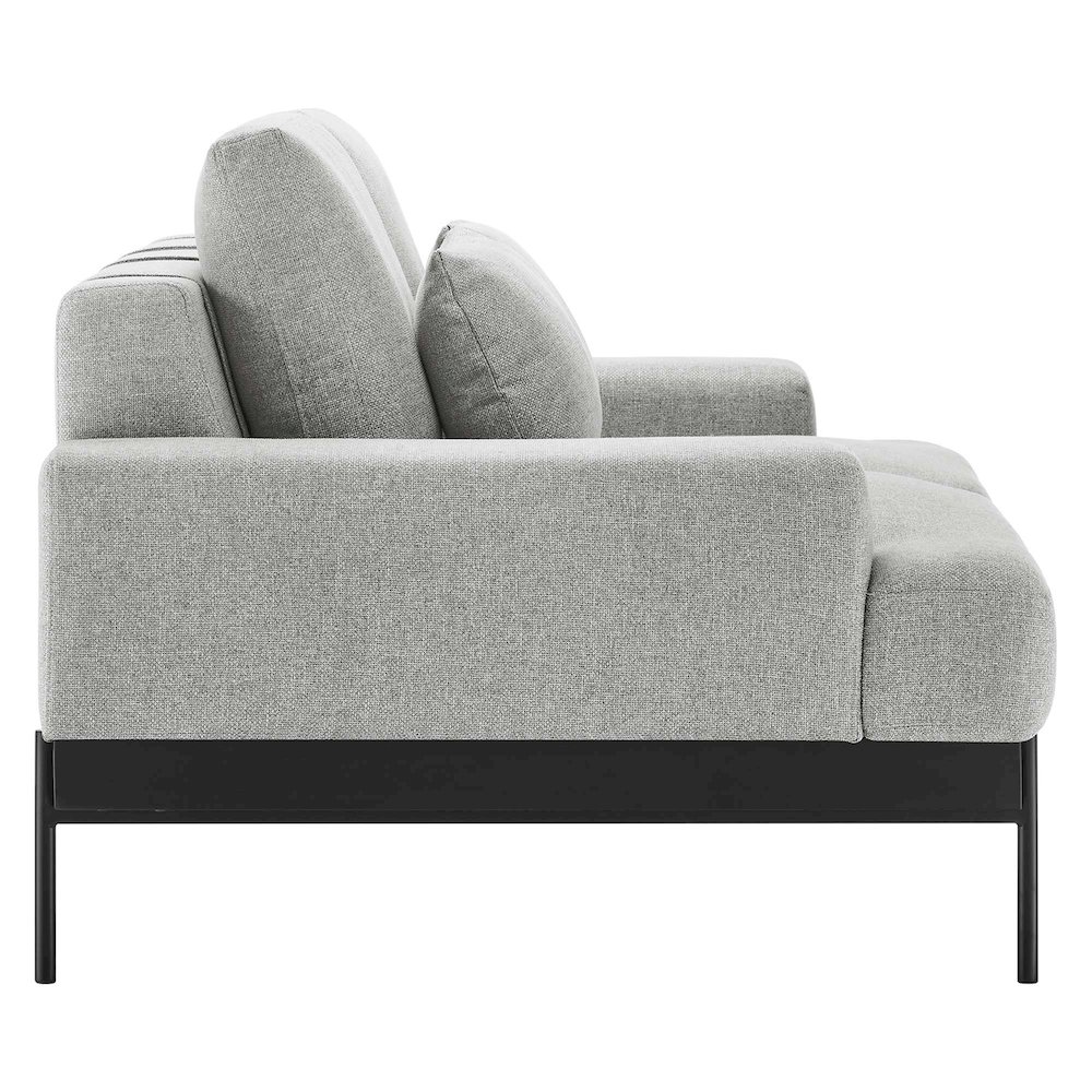 Proximity Upholstered Fabric Loveseat. Picture 3