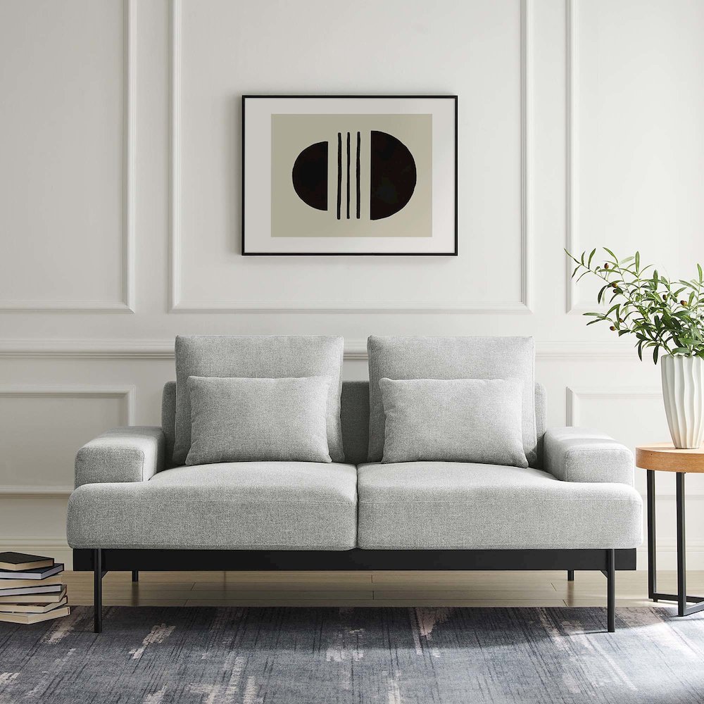 Proximity Upholstered Fabric Loveseat. Picture 7
