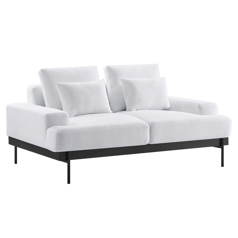 Proximity Upholstered Fabric Loveseat. Picture 1