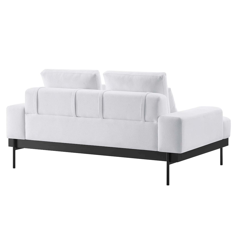 Proximity Upholstered Fabric Loveseat. Picture 4