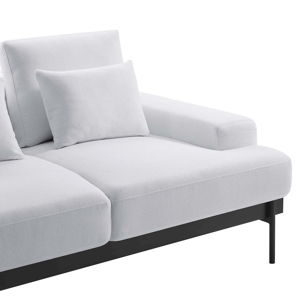 Proximity Upholstered Fabric Loveseat. Picture 6