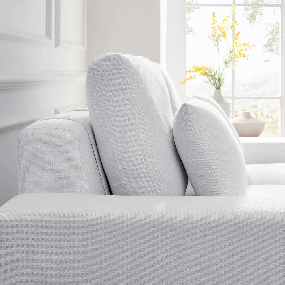 Proximity Upholstered Fabric Loveseat. Picture 8