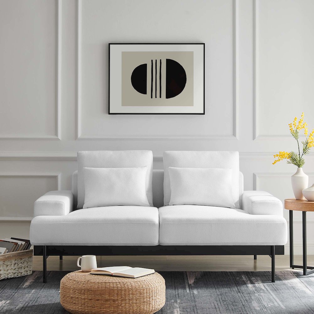Proximity Upholstered Fabric Loveseat. Picture 7