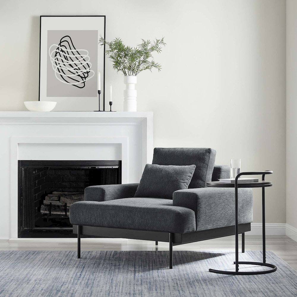 Proximity Upholstered Fabric Armchair. Picture 7