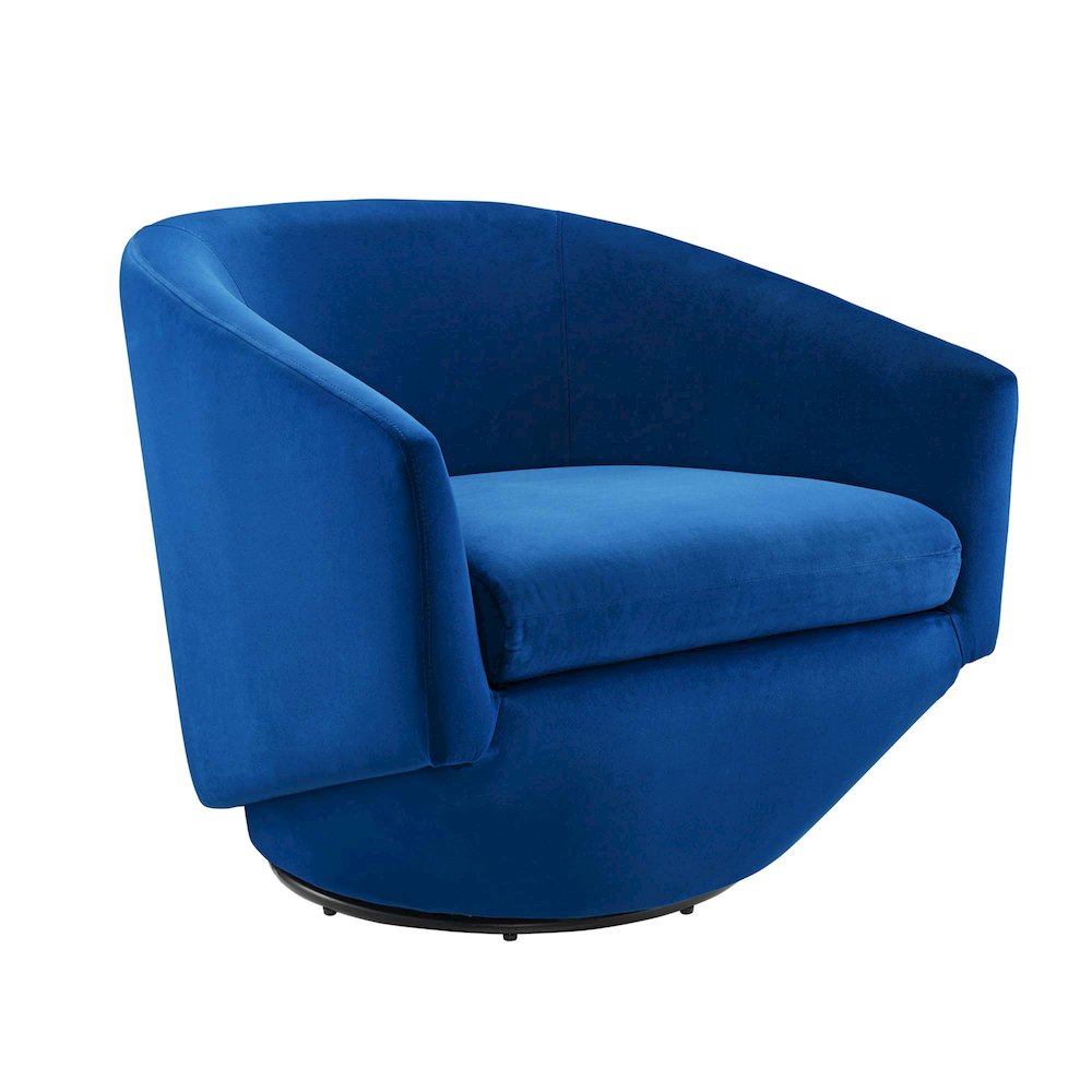 Series Performance Velvet Fabric Swivel Chair. Picture 1