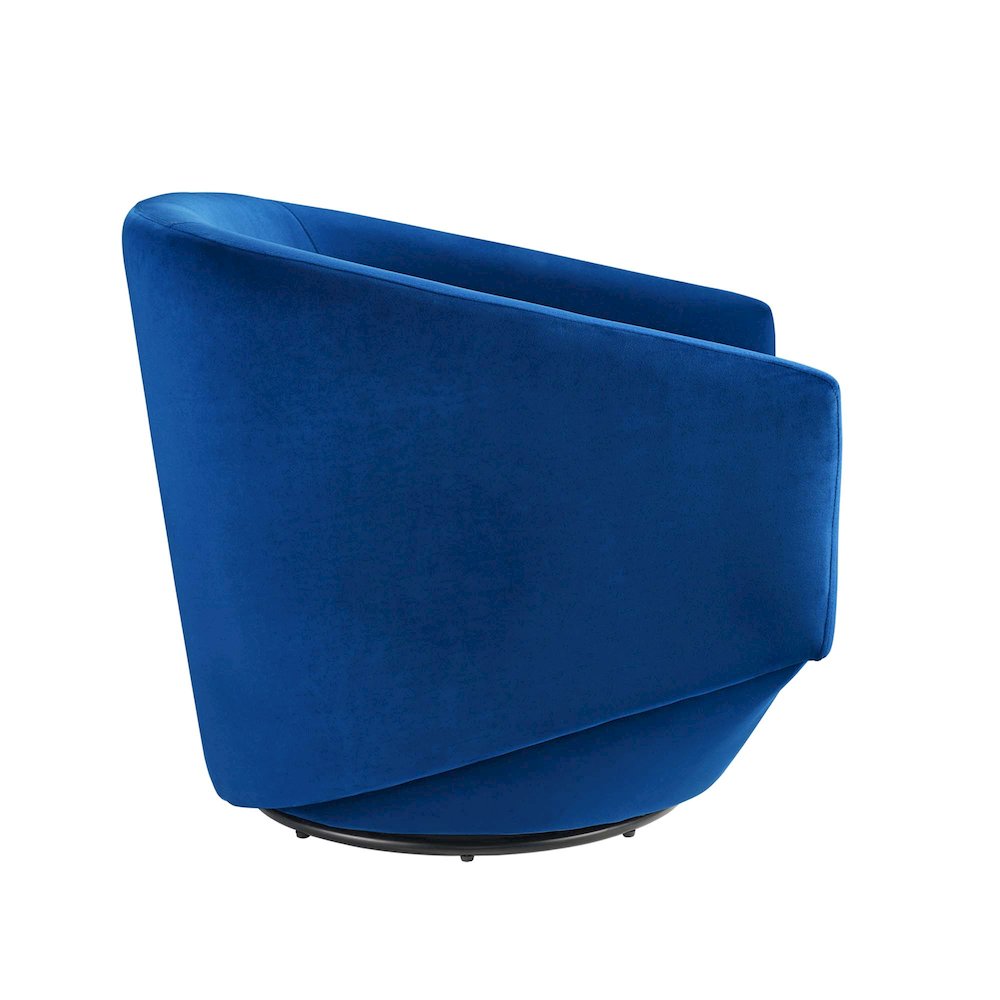 Series Performance Velvet Fabric Swivel Chair. Picture 4