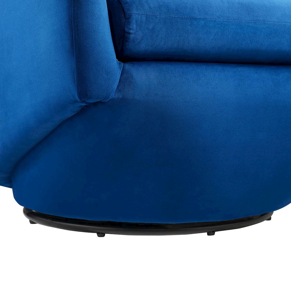 Series Performance Velvet Fabric Swivel Chair. Picture 7