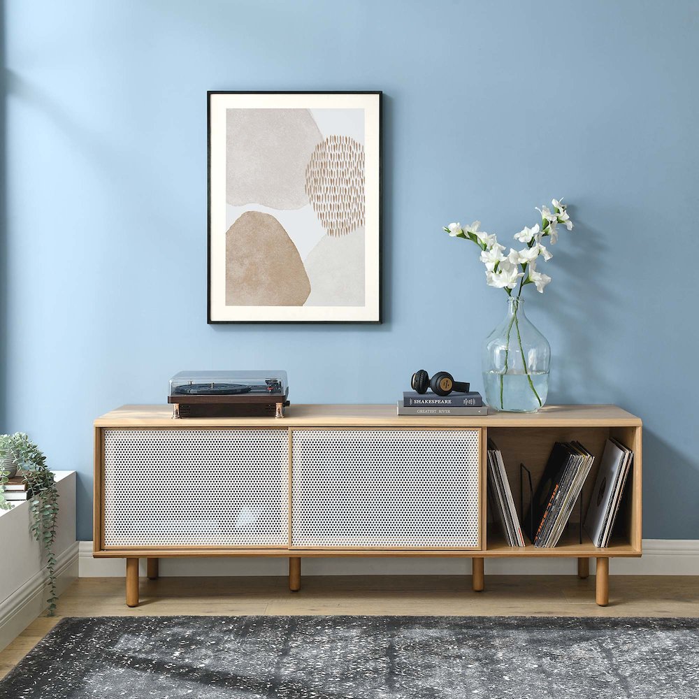Kurtis 67" TV and Vinyl Record Stand. Picture 9
