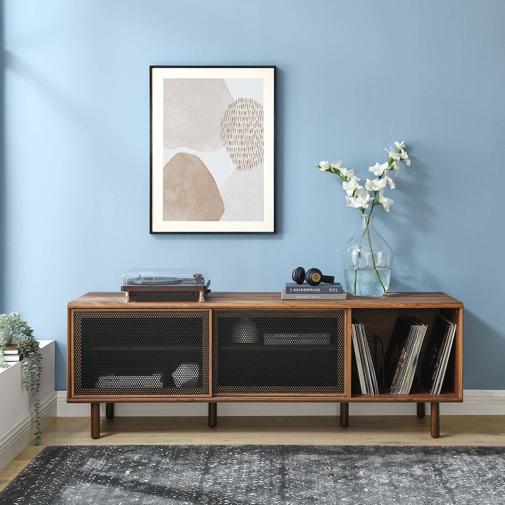 Kurtis 67" TV and Vinyl Record Stand. Picture 9