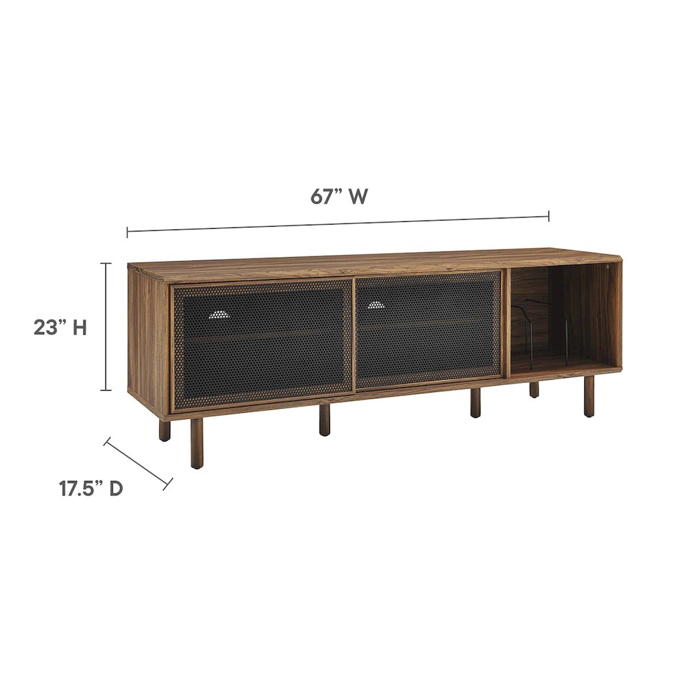 Kurtis 67" TV and Vinyl Record Stand. Picture 3