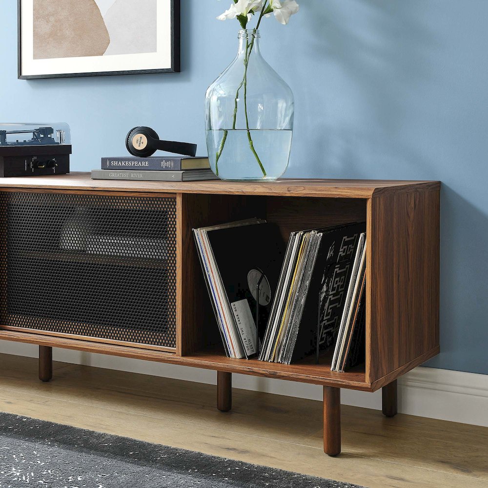 Kurtis 67" TV and Vinyl Record Stand. Picture 10
