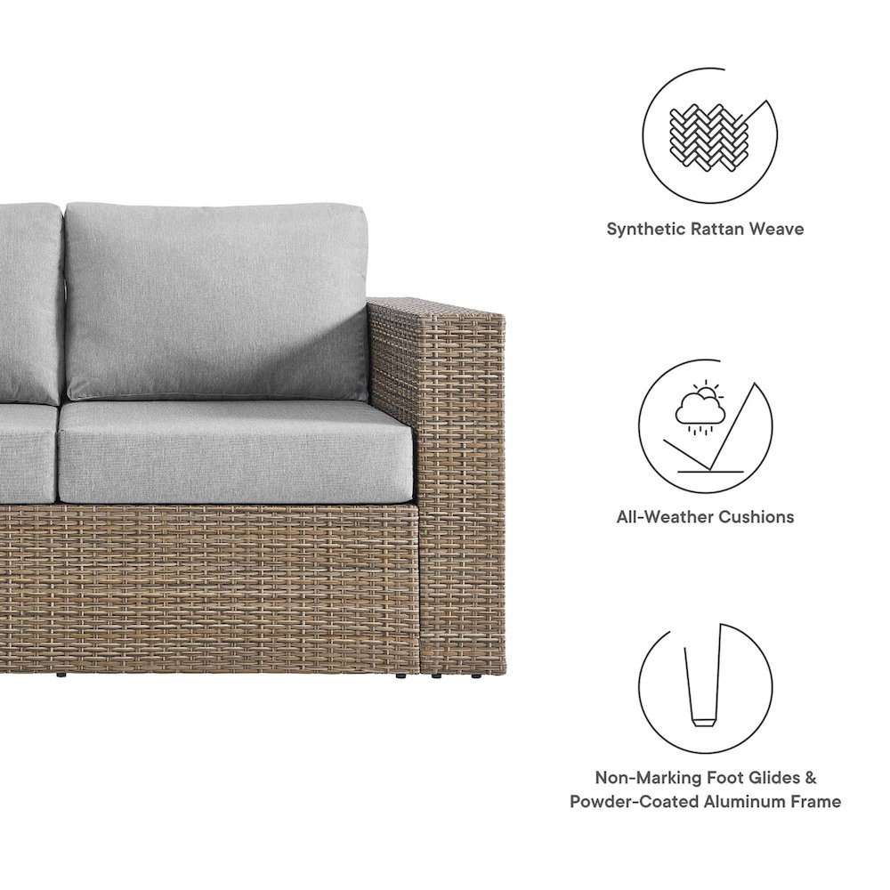 Convene Outdoor Patio Right-Arm Loveseat. Picture 2