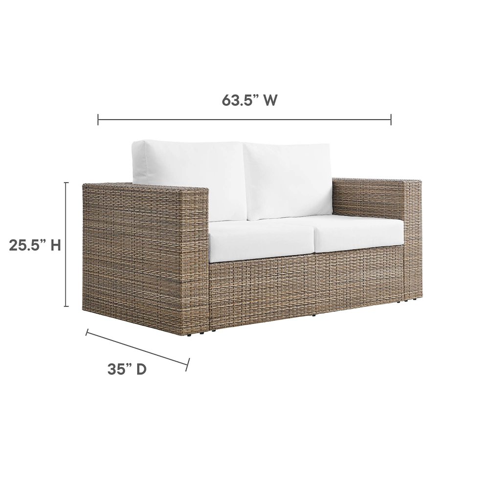Convene Outdoor Patio Loveseat. Picture 3