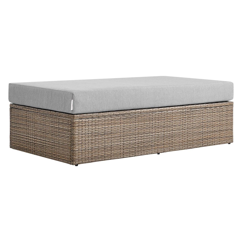 Convene Outdoor Patio Rectangle Ottoman. Picture 1